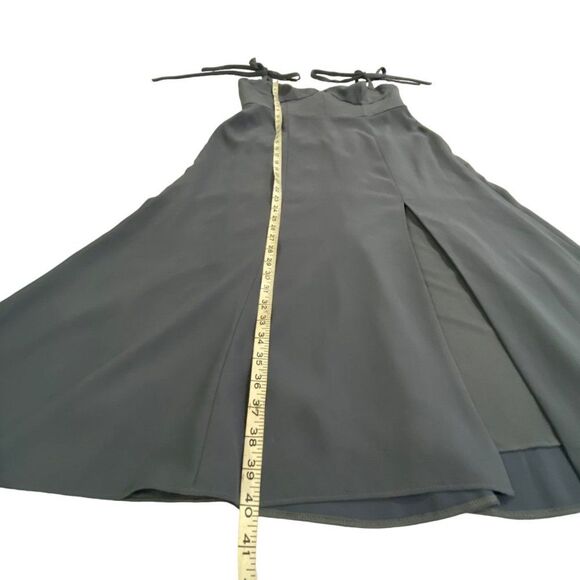 Norstrom Dessy Collections 3069 Midi Bustier Dress Silverstone Gray Size 14 - Picture 15 of 15